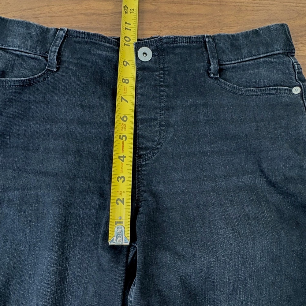 J. Jill Denim Cropped Jeans Women 10P Black High Rise Stretch Casual Petite - Picture 10 of 12